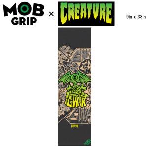 【MOB GRIP】モブグリップ CREATURE GWAR CLEAR クリエイチャー クリアー グリップテープ Grip Tape デッキテープ  スケートボード  9×33インチ｜54tide