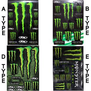 MONSTER ENERGY 特大サイズ モンスターエナジーステッカーキットXL 50×35cm 4タイプ｜54tide