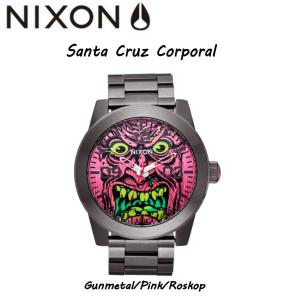 NIXON ニクソン/Santa Cruz Corporal コーポラル サンタクルーズ メンズ レディース ウォッチ アナログ 腕時計 暗闇下で2色に発光色する仕様｜54tide