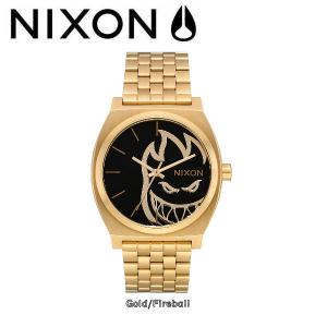 NIXON ニクソン THE TIME TELLER×SPITFIRE  スピットファイアー コラボ タイムテラー メンズ レディース ユニセックス ウォッチ 腕時計 GOLD/FIREBALL｜54tide