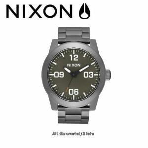 【NIXON】ニクソン/THE CORPORAL SS コーポラル メンズ レディース ウォッチ アナログ 腕時計/All Gunmetal/Slate【送料無料】｜54tide