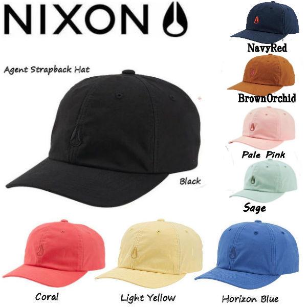 ニクソン NIXON Agent Strapback Hat メンズ レディース キャップ 帽子 ロ...