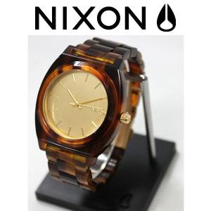 【nix-na327-1424】【NIXON】ニクソン/THE TIME TELLER ACETATE メンズ・レディースウォッチ Tortise/Gold【あす楽対応】｜54tide