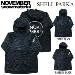 ノーベンバー NOVEMBER SHELL PARKA シェルパーカー メンズ レディース 撥水 防風 スノーボード  迷彩柄｜54tide