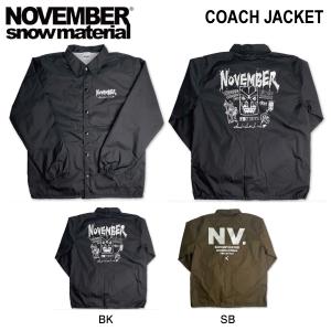 ノーベンバー NOVEMBER COACH JACKET 2 メンズ レディース コーチジャケット アウター トップス スノーボード スキー S/M/L/XL/XXL 正規品｜54tide