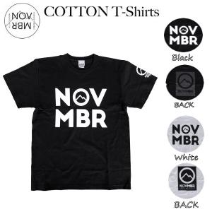 NOVEMBER ノーベンバー T-MTMARK 半袖 Tシャツ ティーシャツ COTTON T-Shirts TEE バックプリント トップス スノーボード スノボー｜54TIDE