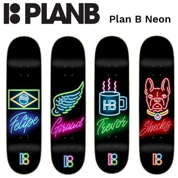 プランビー PLAN B Neon Deck SKATEBOARD デッキ 板 スケートボード Fe...