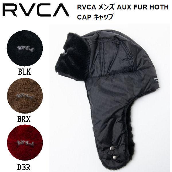 ルーカ RVCA メンズ AUX FUR HOTH CAP キャップ フライトキャップ 帽子 耳当て...