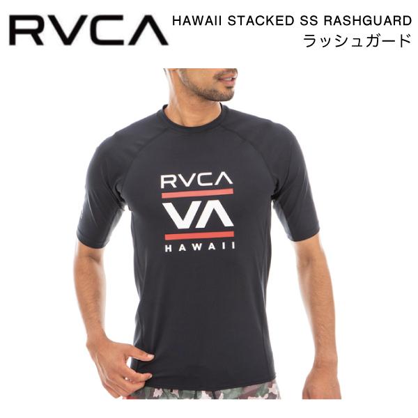 ルーカ RVCA メンズ ラッシュガード サーフ Tシャツ トップス 半袖 フィットネス ジム 水陸...
