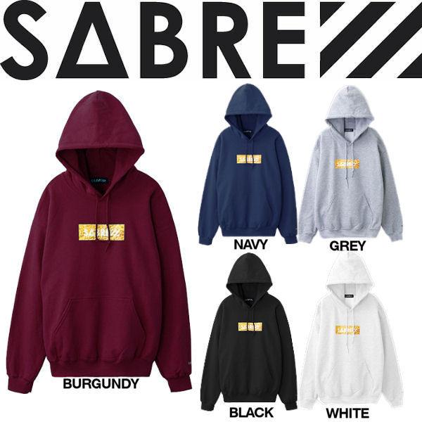 セイバー SABRE BOX LOGO HOODIE メンズ プルオーバーパーカー 長袖トップス フ...