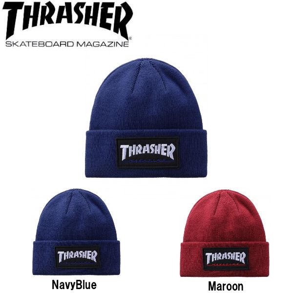 スラッシャー THRASHER メンズ レディース ビーニー ニット帽 帽子 ニットキャップ LOG...