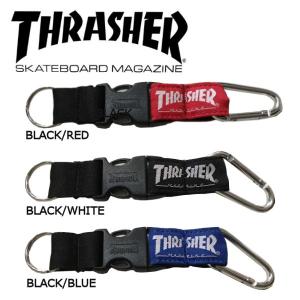 スラッシャー THRASHER キーリング カラビナ キーホルダー 3カラー｜54tide