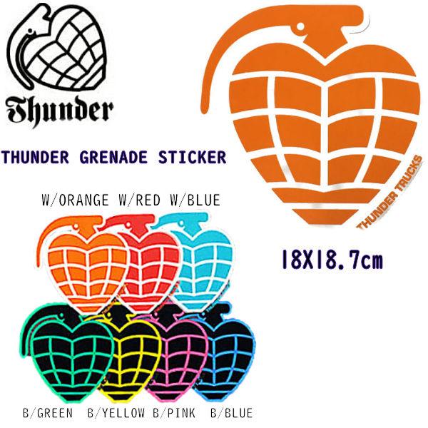 【THUNDER TRUCKS】サンダートラックス THUNDER GRENADE STICKER ...