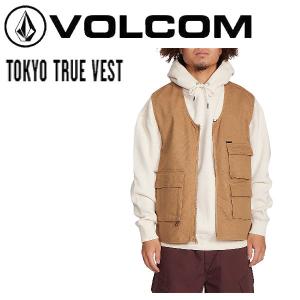 ボルコム VOLCOM TOKYO TRUE VEST メンズ ベスト クラシックフィット ジップ ...