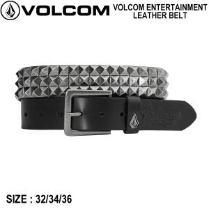 ボルコム VOLCOM ENTERTAINMENT LEATHER BELT メンズ ウェブベルト スタッズ バックル ストリート ロック スケートボード 正規品｜54tide