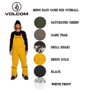 ボルコム VOLCOM MENS RAIN GORE BIB OVERALL ボードウェア ゴア ゴアテックス 防水 スノボ ボード メンズ パンツ ビブパン オーバーオール｜54tide