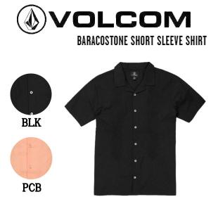 ボルコム VOLCOM BARACOSTONE SHORT SLEEVE SHIRT メンズ シャツ 半袖 ボタン スケートボード ストリート アウトドア M/L ブラック 正規品｜54tide