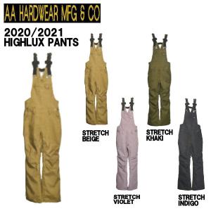 特典あり ダブルエーハードウェア AA HARD WEAR HIGHLUX PANTS レディース スノーパンツ ビブパンツ スノーボード S/M/L/XL｜54tide