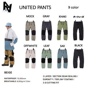 ダブルエーハードウェア AA HARD WEAR UNITED PANTS メンズ スノーパンツ ボ...