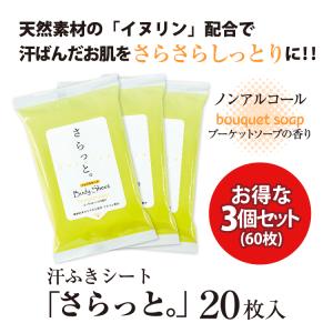 汗ふきシート さらっと。メントール 10枚 5個セット ボディシート
