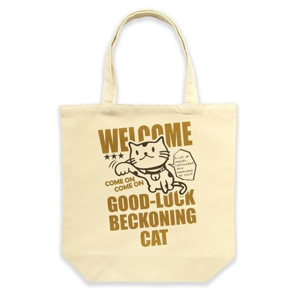 猫 トートバッグ メンズ レディース BECKONING CAT ネコ ねこ 猫柄 雑貨 お買い物 ...