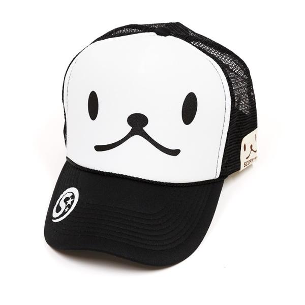 猫 おもしろ かわいい メッシュキャップ SCOPY ブラック ネコ ねこ 猫柄 雑貨 キャップ 爆...