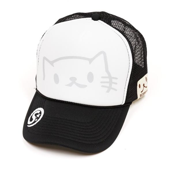 猫 おもしろ かわいい メッシュキャップ のぞきねこ ブラック ネコ ねこ 猫柄 雑貨 キャップ S...