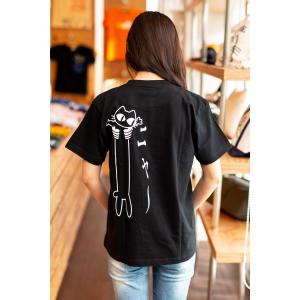 猫 Tシャツ 半袖 LOVE CAT ブラック...の詳細画像1