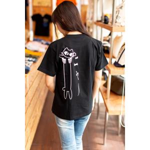 猫 Tシャツ 半袖 LOVE CAT ブラック...の詳細画像3