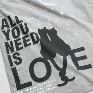 猫 Tシャツ 半袖 ALL YOU NEED ...の詳細画像1
