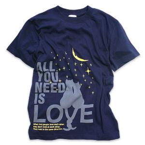 猫 Tシャツ 半袖 ALL YOU NEED ...の詳細画像3