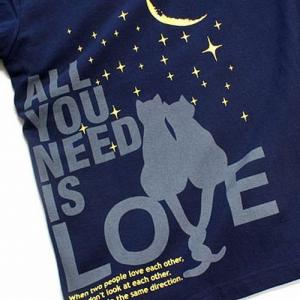 猫 Tシャツ 半袖 ALL YOU NEED ...の詳細画像4