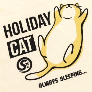 猫 Tシャツ 半袖 HOLIDAY CAT ナ...の詳細画像2