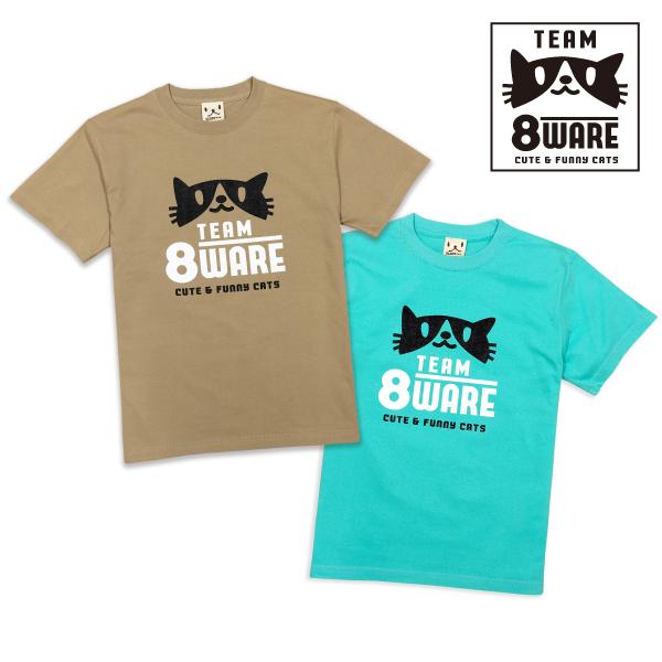 猫 Tシャツ TEAM8WARE 半袖 メンズ レディース ハチワレ グループ チーム ウェア 猫柄...