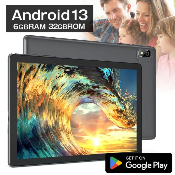 タブレットPC 本体 10インチ P10 メモリ6GB 32GB wi-fi android 13 ...