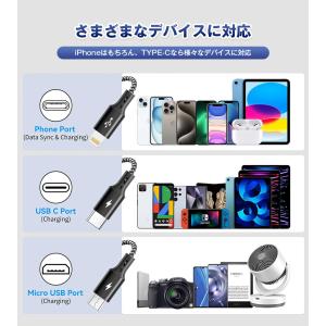 3in1 iPhoneケーブル 3本セット T...の詳細画像5