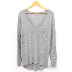 【中古】ZADIG &amp; VOLTAIRE カットソーザディグ エ ヴォルテール カットソー M グレ...