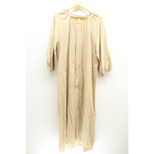 【中古】ZARA シャツワンピース M シャツワンピース ZARA M ベージュ 肌色 無地