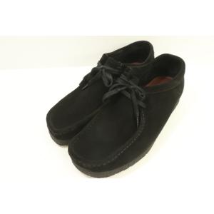 【中古】 clarks メンズレザーシューズ 27cm Wallabee Black Suede c...