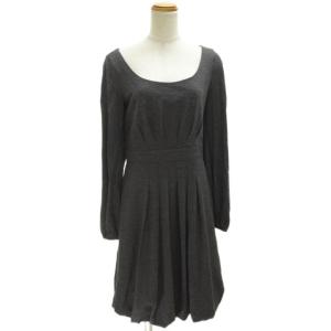 クードシャンス/バルーンワンピース/38/黒/無地 レディース 古着 中古