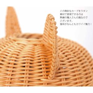 猫雑貨 ラタンねこロール シンシアジャパン S...の詳細画像2