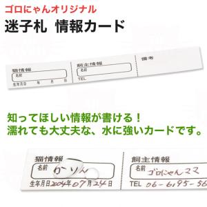 ゴロにゃんオリジナル 迷子札 情報カード (27423)