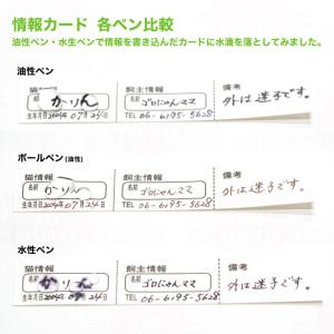 ゴロにゃんオリジナル 迷子札 情報カード (2...の詳細画像2