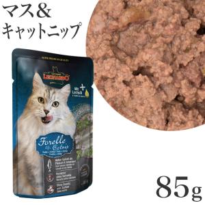 レオナルド ファイネスト セレクション ウェットフード マス&キャットニップ(またたび) 85g パウチ (56411)｜56nyan