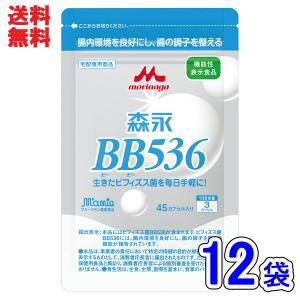 森永乳業 ビヒダス BB536 ×45カプセル×12袋セット（1日3カプセル×6ヶ月分） 送料無料 新アルミパウチパッケージ｜5959milk