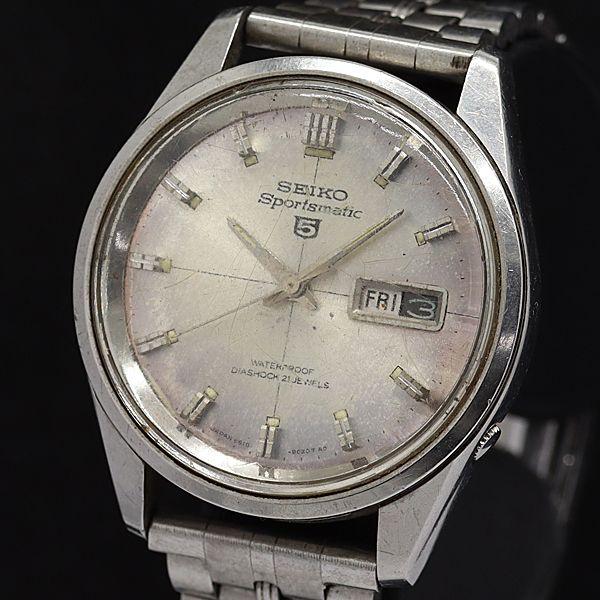 セイコー AT/自動巻 6619-9010 セイコー5 スポーツマチック デイデイト 21石 ラウン...