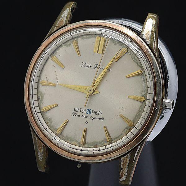 セイコー 手巻き J13048 フェアウェイ アンティーク 21石 ラウンド シルバー文字盤 メンズ...