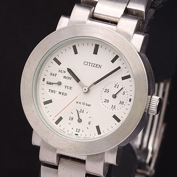 シチズン QZ 6329-S75446 デイデイト ラウンド 白文字盤 メンズ/ボーイズ腕時計 YS...