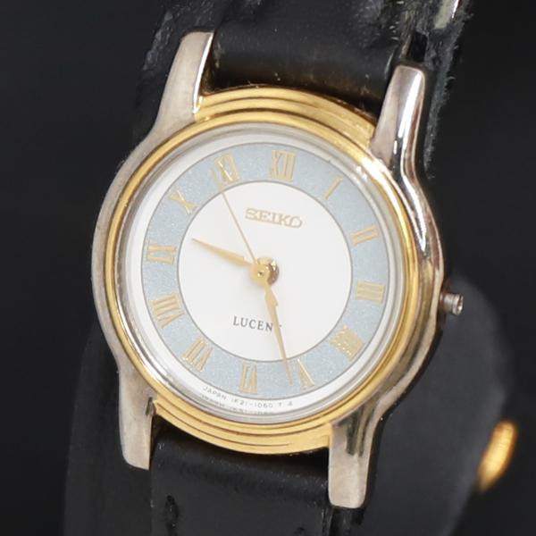 QZ セイコー ルーセント 1F21-0J80 白文字盤 レディース腕時計 2000000 NSK ...