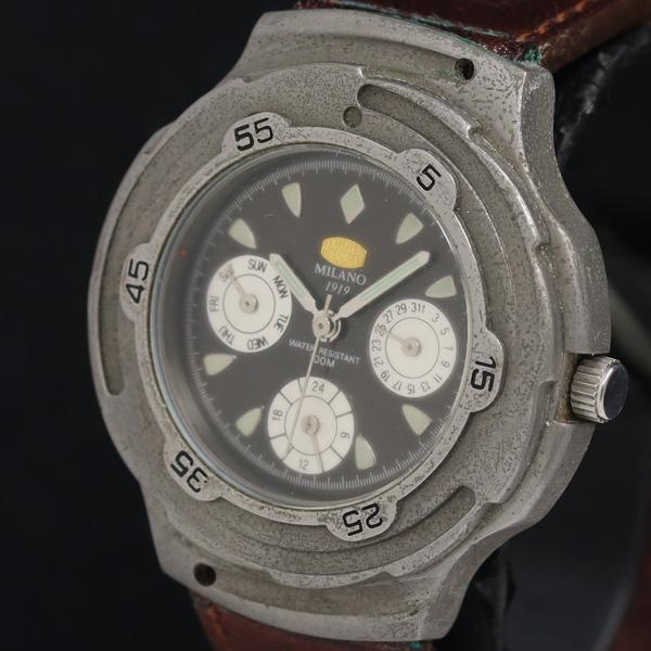 マニエッティマレリ 8532 QZ 黒文字盤 メンズ腕時計 KRH 2000000 NSK